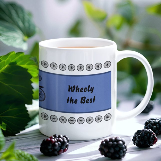 Vathers Day lustiger Radfahrer-Sondertext Tasse (Von Creator hochgeladen)