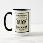 Vathers Day Man Myth Legend Retro Daddy Big Tasse<br><div class="desc">Der Mann,  der Mythos,  die Legende wurde in ein einzigartiges Design umgebaut,  speziell für diesen besonderen Mann.</div>