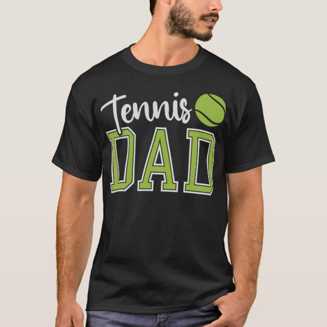 Vathers Day Tennis Vater Tennis Lover Vater Basket T-Shirt (Vorderseite)