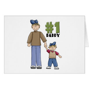 Vati-blonder Junge der Nr.-eine