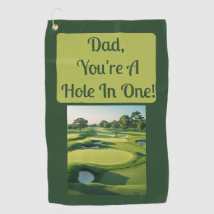 Vati, du bist ein Ass! Golfhandtuch
