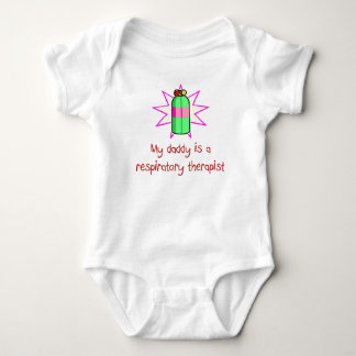 Vati ist ein Atmungstherapeut-Baby-T - Shirt