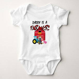 Vati ist ein Bauers-T-Shirts und Geschenke Baby Strampler
