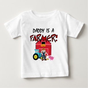 Vati ist ein Bauers-T-Shirts und Geschenke Baby T-shirt