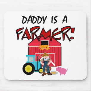 Vati ist ein Bauers-T-Shirts und Geschenke Mousepad