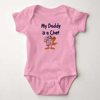 Vati ist ein Kochs-Baby-T-Shirt Baby Strampler