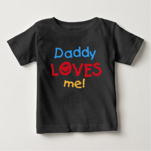 Vati-Lieben ich Baby T-shirt