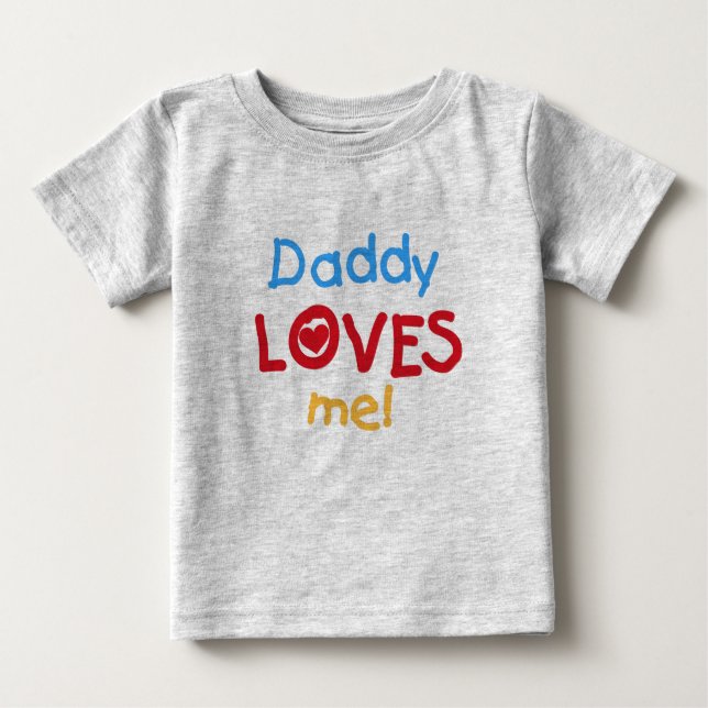 Vati-Lieben ich Baby T-shirt (Vorderseite)