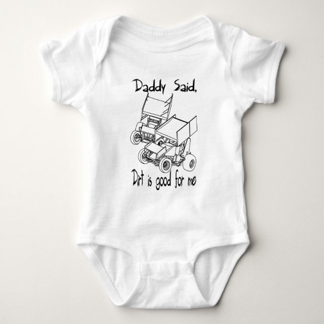 Vati sagte baby strampler (Vorderseite)