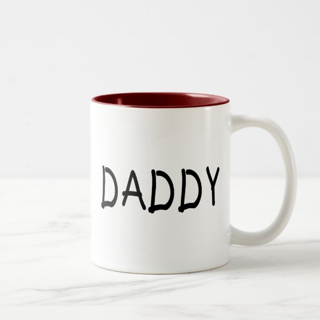 Vati (Schwarzes) Zweifarbige Tasse (Rechts)