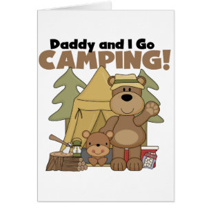Vati und ich gehen Campings-T-Shirts und Geschenke