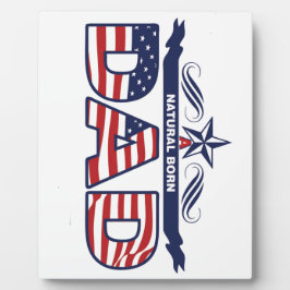 Vati, Vater, ein Vati von Geburt Fotoplatte