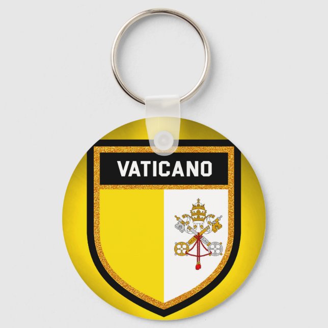 Vaticano-Flagge Schlüsselanhänger (Vorderseite)