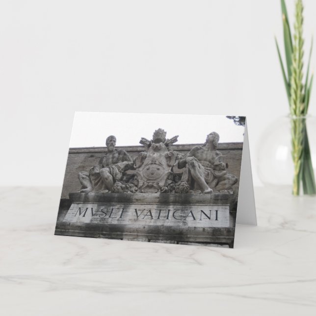 Vatikan-Eingangsgrußkarte Karte (Vorderseite)