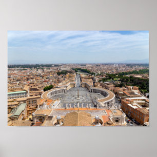 Vatikan, Italien: Piazza San Pietro Poster