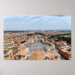 Vatikan, Italien: Piazza San Pietro Poster