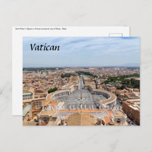 Vatikan, Italien: Piazza San Pietro Postkarte