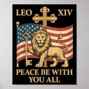 Vatikan Papst Leo Xiv - Friede sei mit euch allen Poster