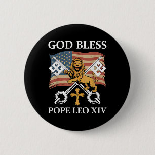Vatikan Papst Leo Xiv - Gott segne Papst Leo Xiv Button