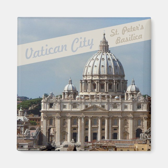 Vatikan St Peters Basilica Foto Kühlschrankmagnet Magnet (Vorne)