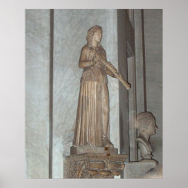 Vatikanmuseum Statue in Rom, Italien Poster Print