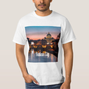 Vatikanstadt am Abend römisch-katholische Kirche T-Shirt