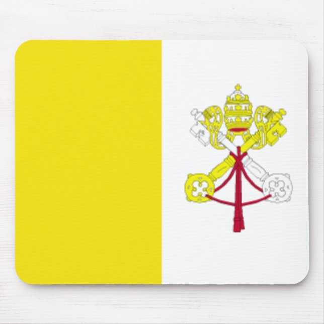 Vatikanstadt-Flagge Mousepad (Vorne)