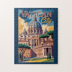 Vatikanstadt malerische Illustration Reise Kunst Puzzle