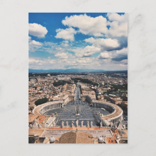Vatikanstadt-Panoramablick Postkarte