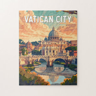 Vatikanstadt Reise Kunst Vintage Puzzle