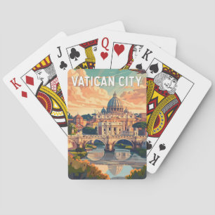 Vatikanstadt Reise Kunst Vintage Spielkarten