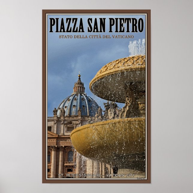 Vatikanstadt - St Peters Square Poster (Vorne)