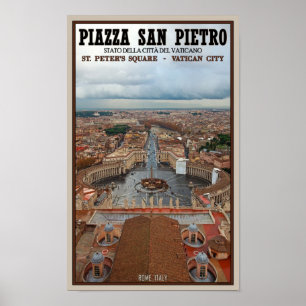 Vatikanstadt - St Peters Square View Poster