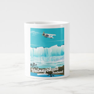 Vatnajökull-Reisemposter Jumbo-Tasse