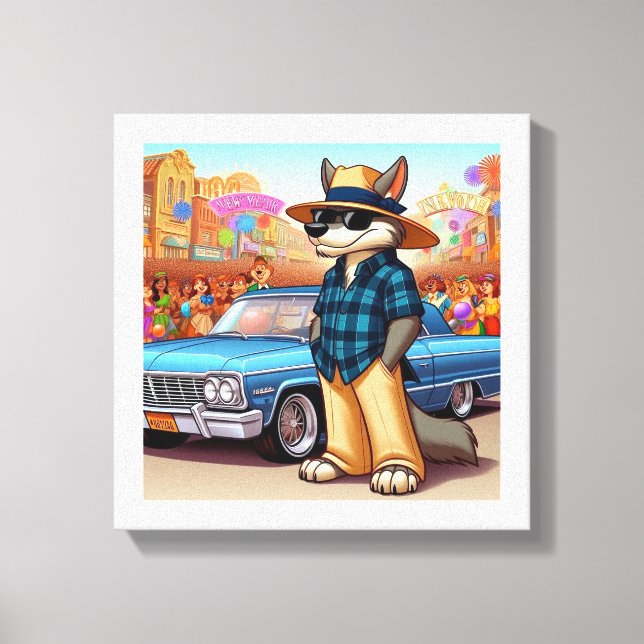 Vato Lobo "Neujahr" Leinwanddruck (Vorderseite)