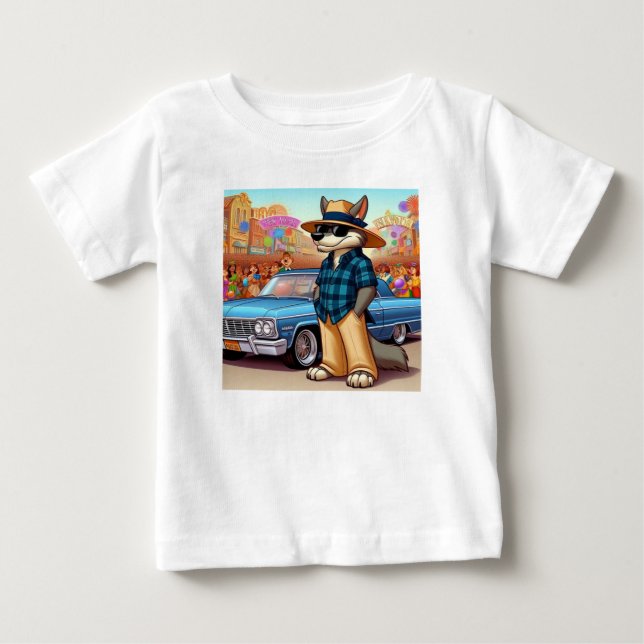 Vato Lobo "New Year" Baby T-shirt (Vorderseite)
