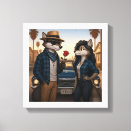 Vato Lobo "Valentines" Leinwanddruck