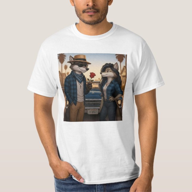 Vato Lobo "Valentines" T-Shirt (Vorderseite)