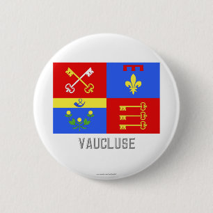 Vaucluse-Flagge mit Namen Button