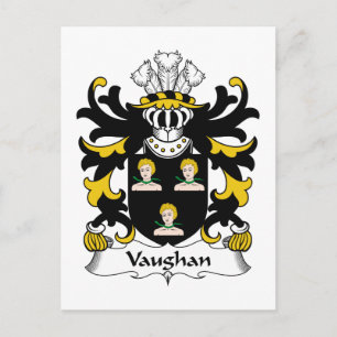 Vaughan Familienwappen Postkarte