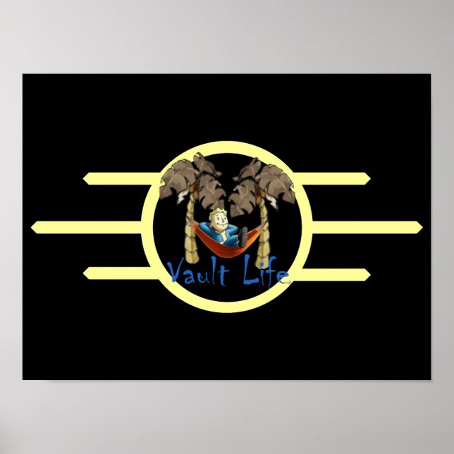 Vault-Life-Wall-Poster Poster (Vorne)