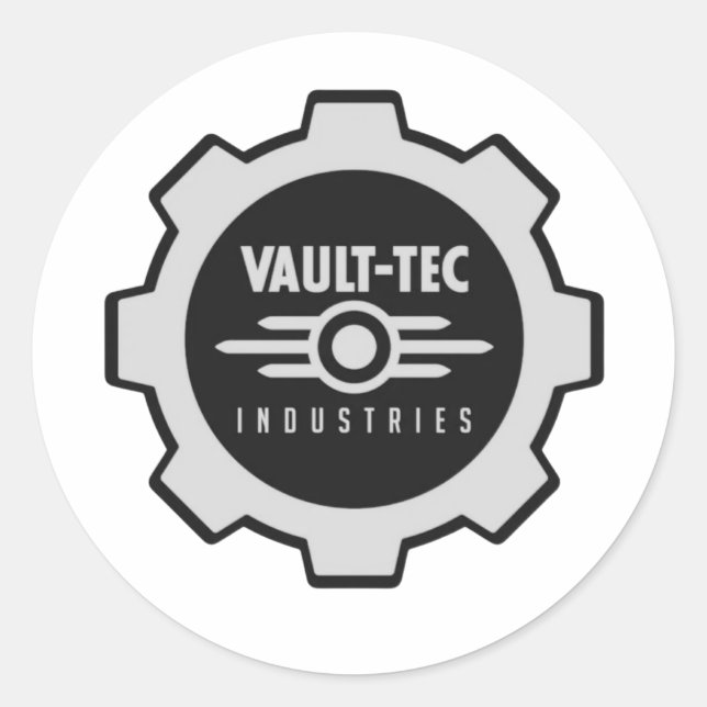 Vault-Tech Runder Aufkleber (Vorderseite)