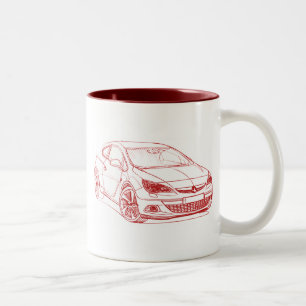 Vaux Astra GTC 2012 Zweifarbige Tasse