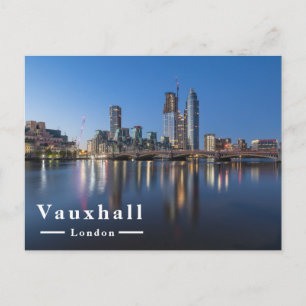 Vauxhall Bridge London Skyline Dämmerung Feiertagspostkarte