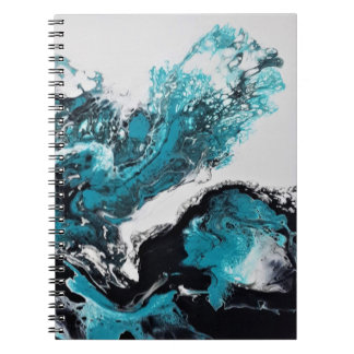 Vawes abstrakt Spiral Foto Notebook Notizblock