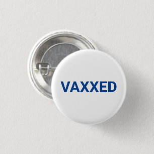 Vaxx-blaue Button-Taste Button