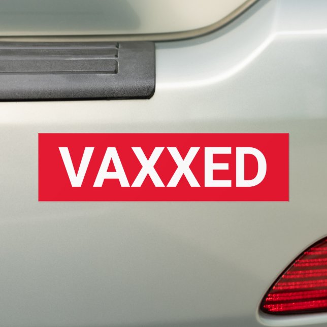 Vaxxed Covix rot-weiß Autoaufkleber (Auf Auto)