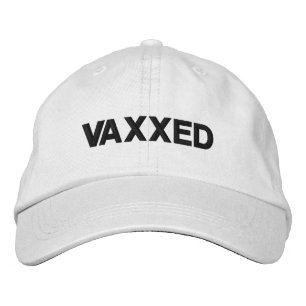 Vaxxed marineblau, weiß, benutzerdefiniert, modern bestickte baseballkappe