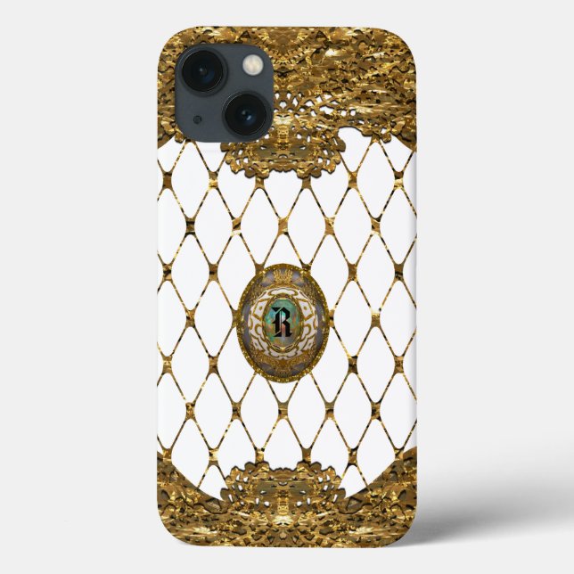 Vaylecourt Elegant Monogram Case-Mate iPhone Hülle (Rückseite)