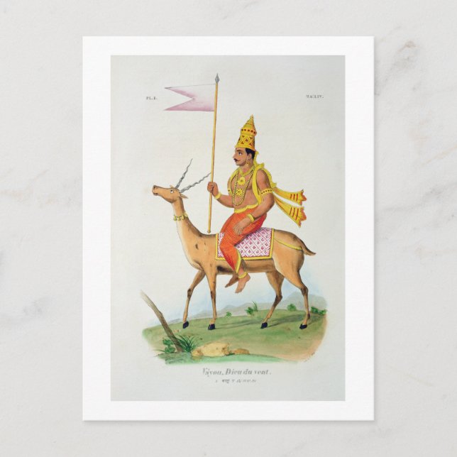 Vayu, graviert von C. de Motte (1785-1836) (Farbe Postkarte (Vorderseite)